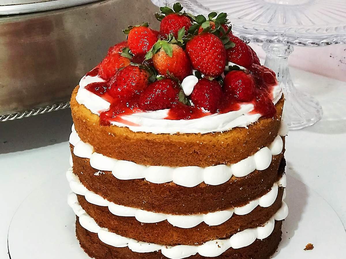 Bolo de morango